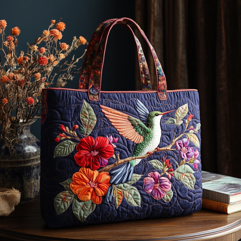 Nectar Dash Quilted Tote Bag Tote Bags For Women Hummingbird Gifts For Ladies