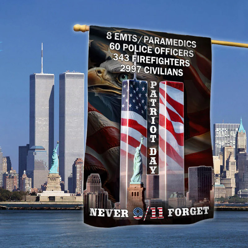 Never Forget 9.11 Patriot Day Eagle American Flag 2026 Patriot Day Merch Gift For American Veteran