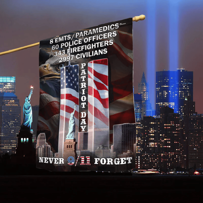 Never Forget 9.11 Patriot Day Eagle American Flag 2026 Patriot Day Merch Memorial Gift Ideas