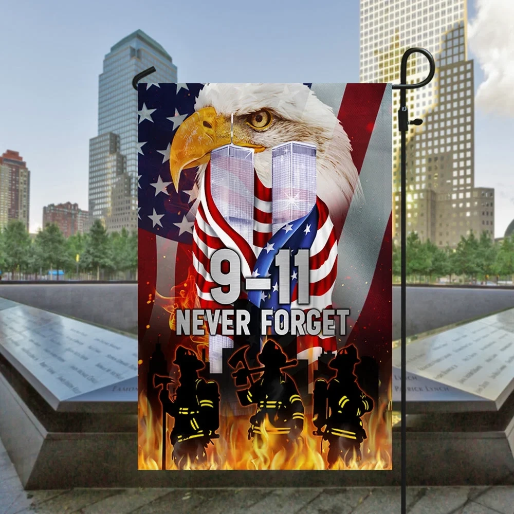 Never Forget Patriot Day 911 Twin Tower Eagle Memorial Flag Best 911 Merch Cool Gift For Patriots