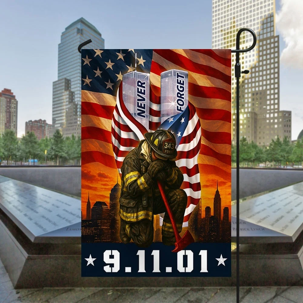 Never Forget September 11 Patriot Day 911 Flag 911 25th Anniversary Flag Memorial Gifts
