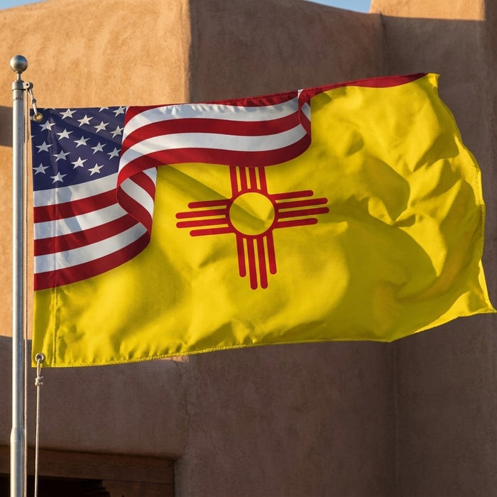 New Mexico Flag American New Mexico Grommet Flag Gift For Native American Fans