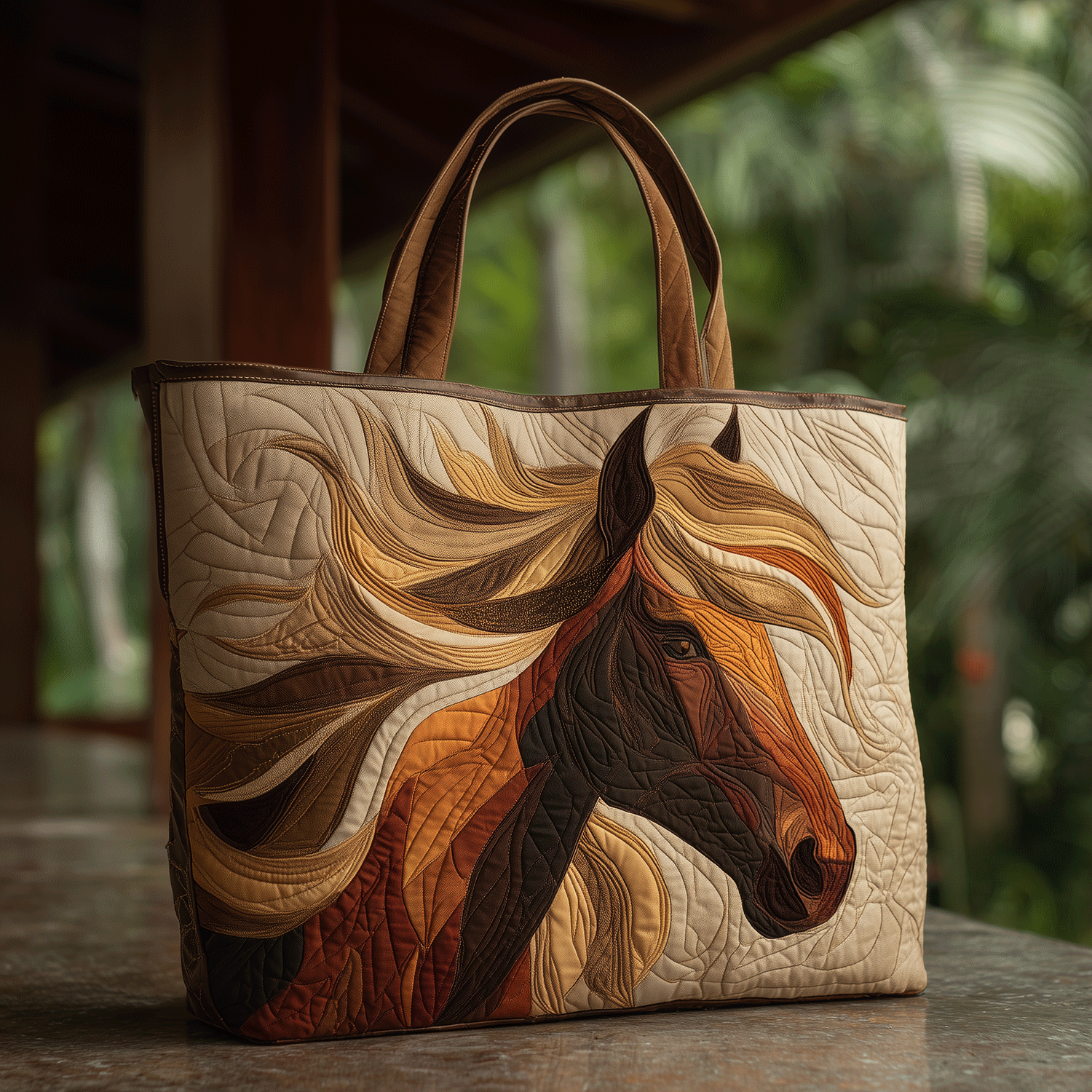 Noble Horse Heart Quilted Tote Bag The Best Tote Inexpensive Gifts For Horse Lovers