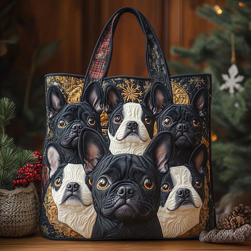 Noel Pack Quilted Tote Bag The Best Tote Bag Best Presents For Dog Owners