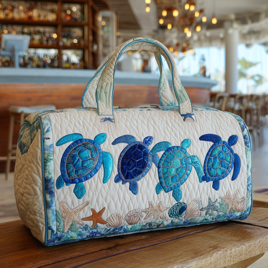 Ocean Turtle Quilted Duffle Bag Best Travel Duffel Bag For Women Sea Turtle Stuff