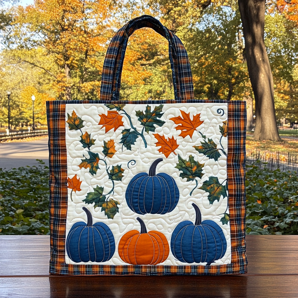 October Bloom Quilted Tote Bag Womens Shoulder Bags Gift For Mid Autumn Festival