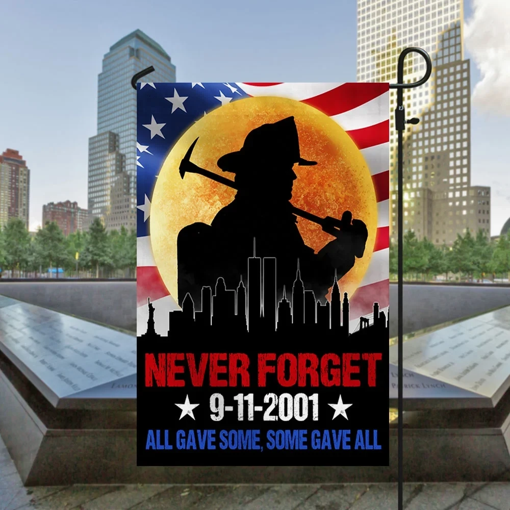 Patriot Day 911 Flag Never Forget September 11th Firefighters Flag 911 25th Anniversary Flag Patriots Gift