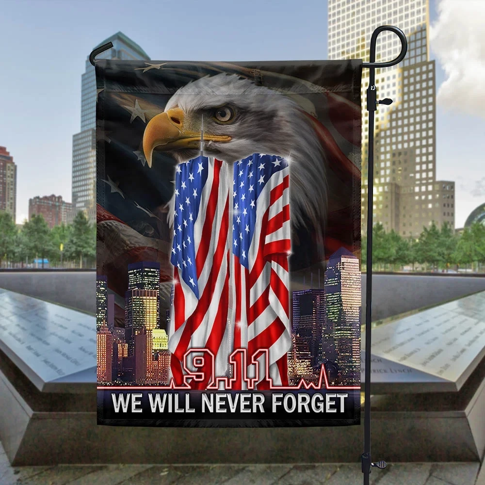 Patriot Day 911 Flag We Will Never Forget September 11th Memorial Flag Patriotic Decor