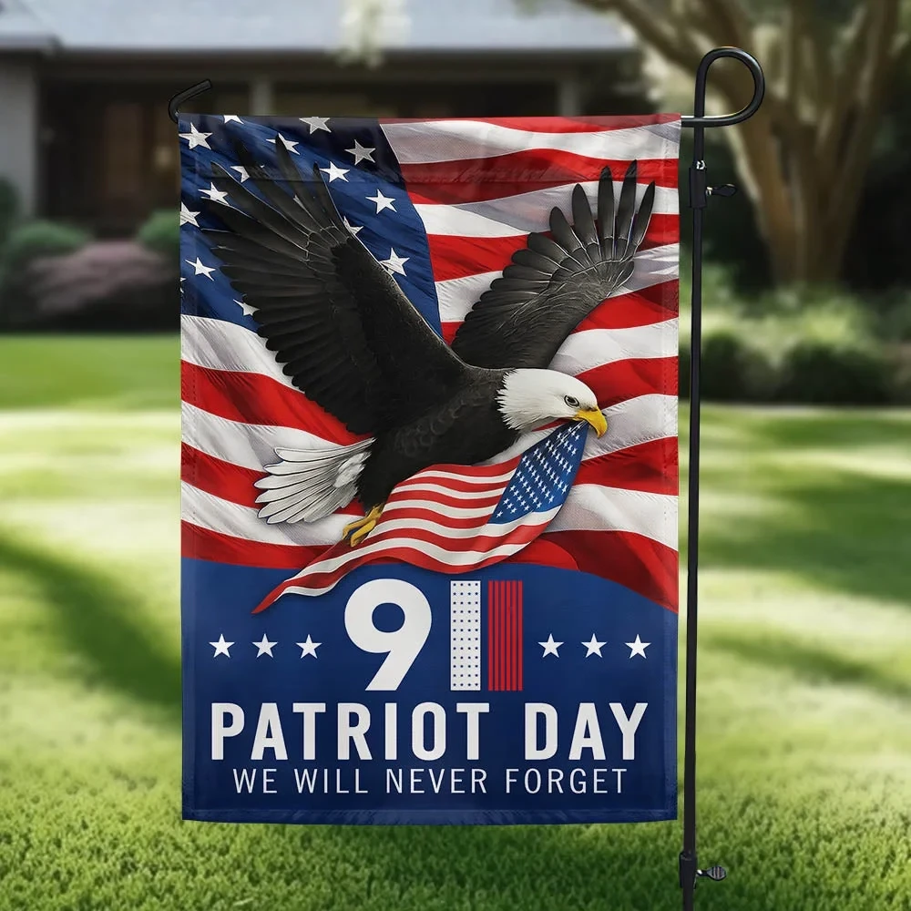 Patriot Day 911 We Will Never Forget Memorial Day Eagle Flag 911 Patriot Day Flag Best Gift For Patriots