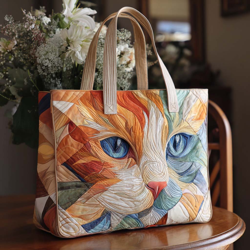 Paw Portrait Quilted Tote Bag Most Popular Tote Bags Cute Fall Gifts For Girlfriend