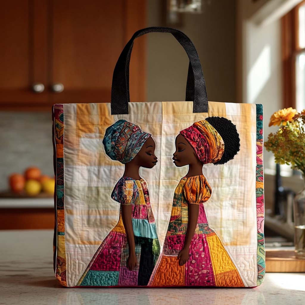 Peaceful Play Quilted Tote Bag Most Popular Tote Bags Black History Month Gifts
