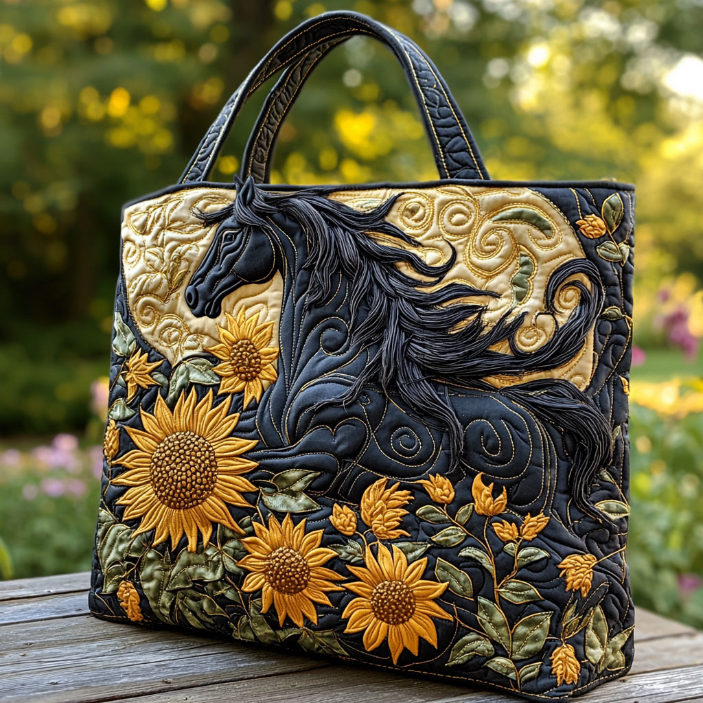 Prairie Bloom Quilted Tote Bag Shoulder Bag Cute Cowboy Themed Gifts