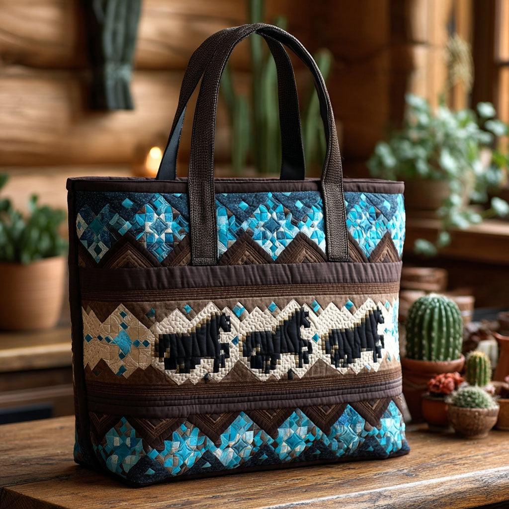 Prairie Whispers Quilted Tote Bag Shoulder Bag Sale Cowboy Boyfriend Gifts