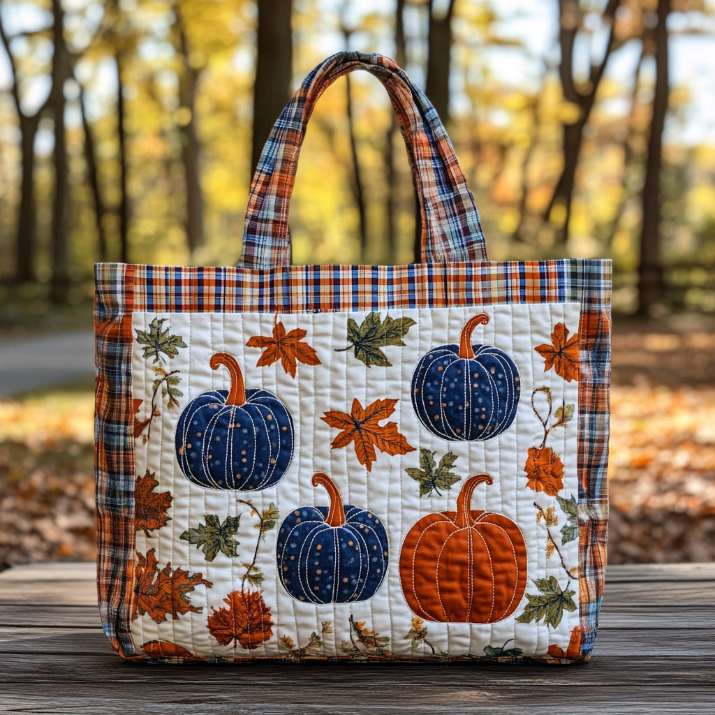 Pumpkin Lane Quilted Tote Bag Cute Tote Bags Autumn Gift Ideas