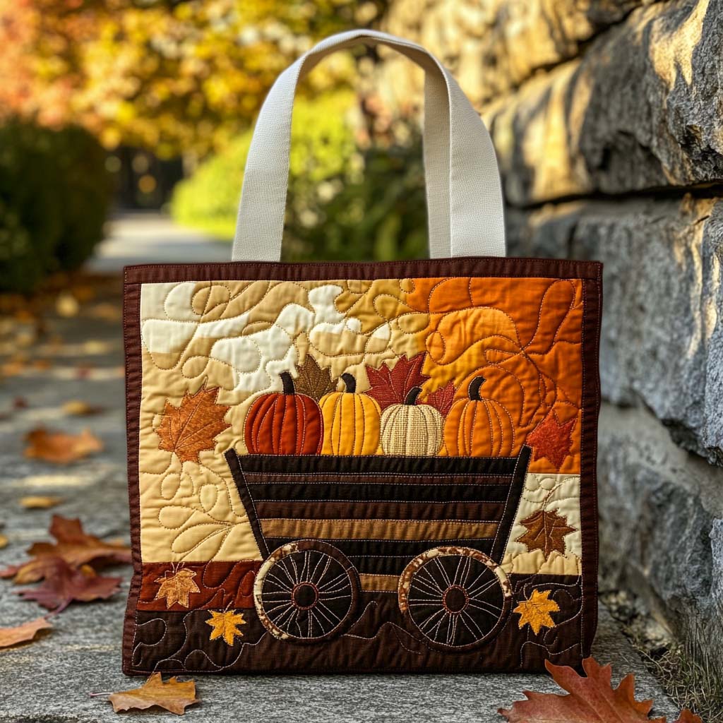 Pumpkin Path Quilted Tote Bag Best Totes Fall Autumn Gifts For Her