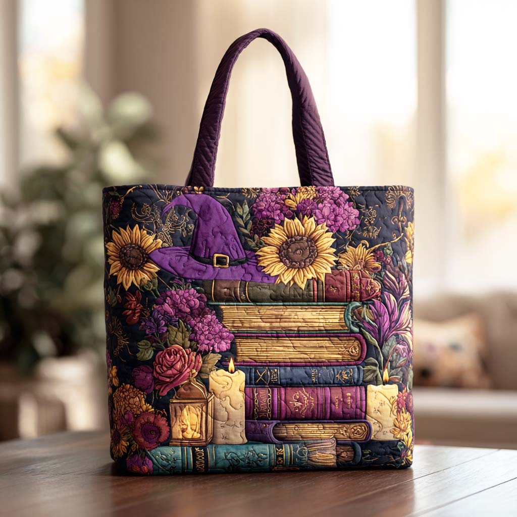 Pumpkin Tale Quilted Tote Bag Shoulder Bag Cute Best Tote Handbags