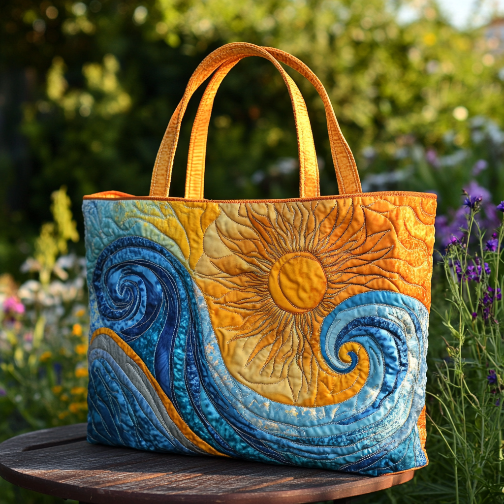 Rainbow Flare Quilted Tote Bag Cute Tote Bags Useful Mother's Day Gifts