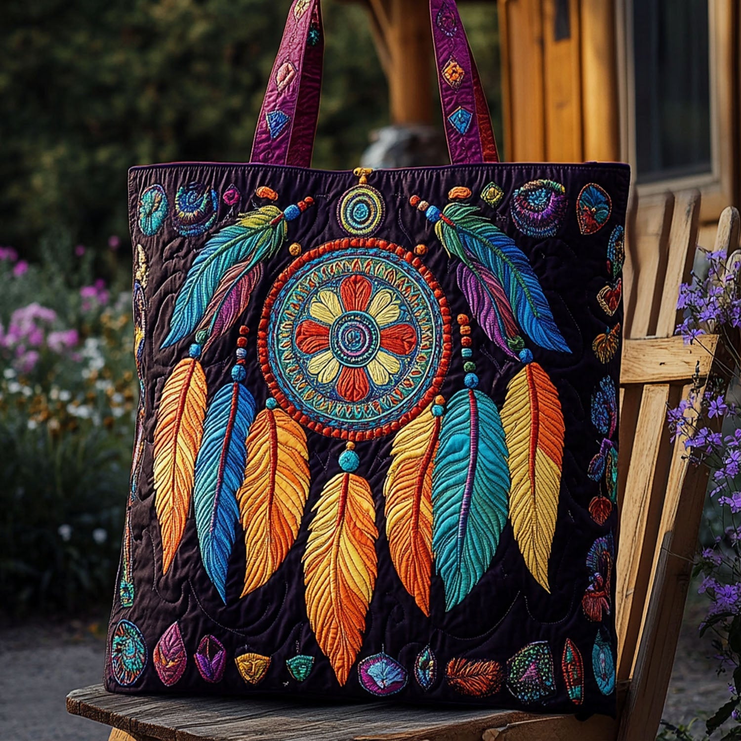 Restful Weave Quilted Tote Bag The Best Tote Bag Native American Themed Gifts