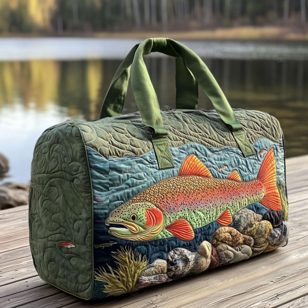 River Spirit Quilted Duffle Bag Duffel Weekender Bag Best Gifts For Coworkers