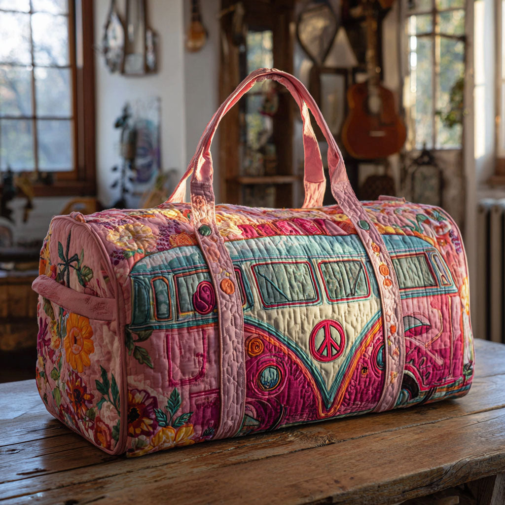 Rolling Horizon Quilted Duffle Bag Travel Duffle Bags For Women Gifts For Old Hippies