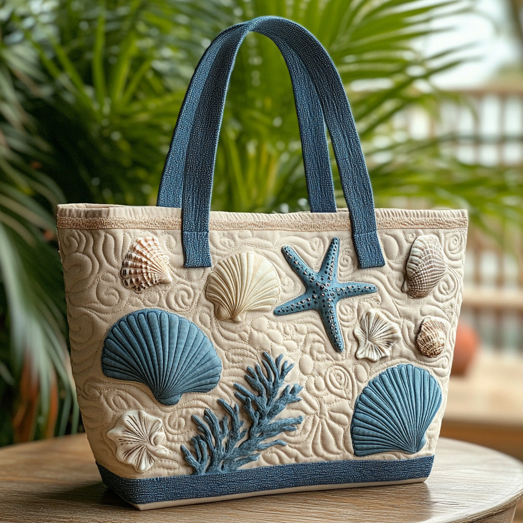 Sandy Finds Quilted Tote Bag Trendy Tote Summer Beach Gifts