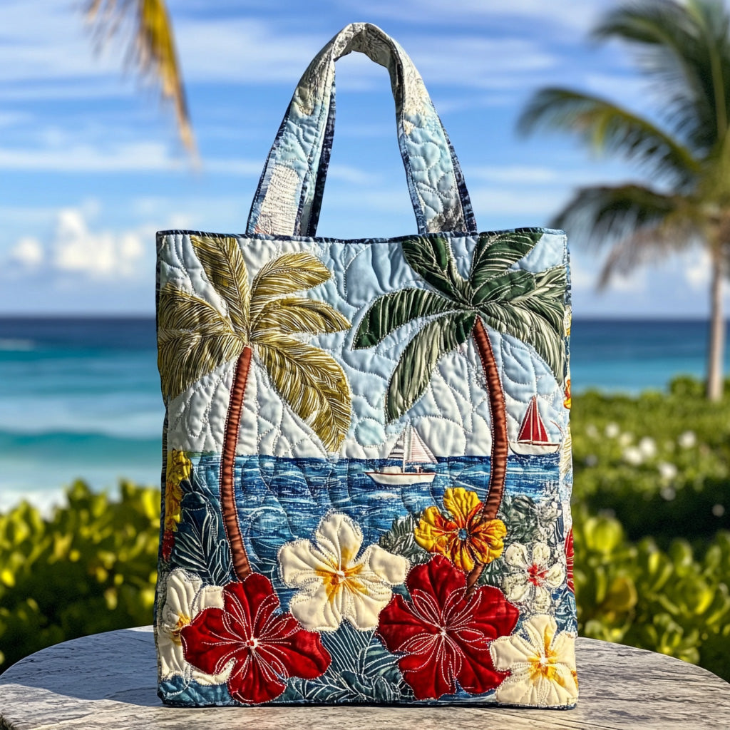 Scarlet Petal Quilted Tote Bag Best Quality Tote Bags Gift For Mother On Mother's Day
