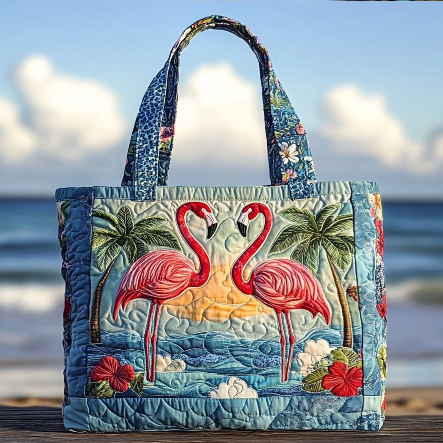 Soft Strut Quilted Tote Bag Best Luxury Tote Novelty Flamingo Gifts