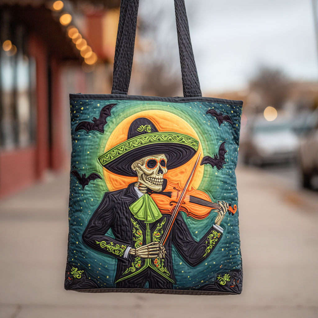 Soul Rhythm Quilted Tote Bag Best Totes For Women Day Of The Dead Gift Ideas