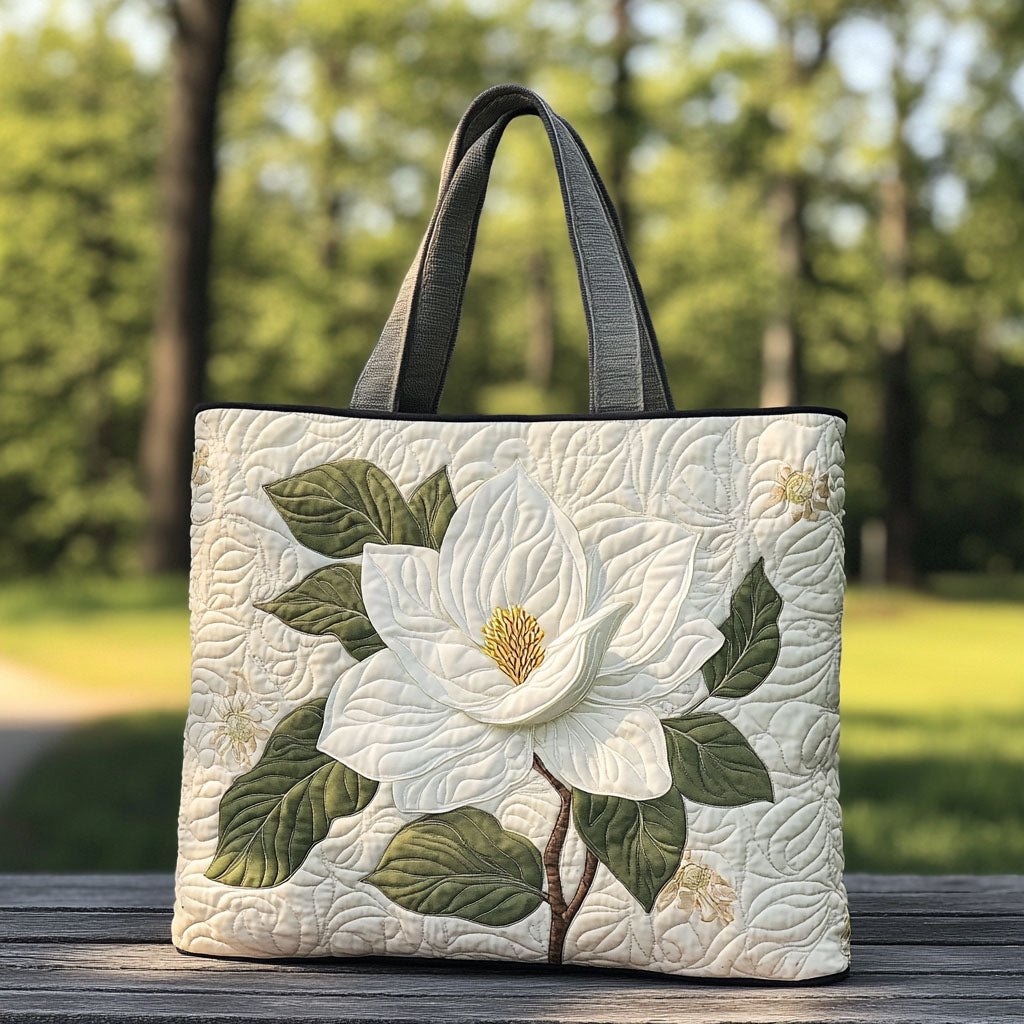 Southern Magnolia Quilted Tote Bag Best Tote Bags For Women Great Mother's Day Gifts For Wife