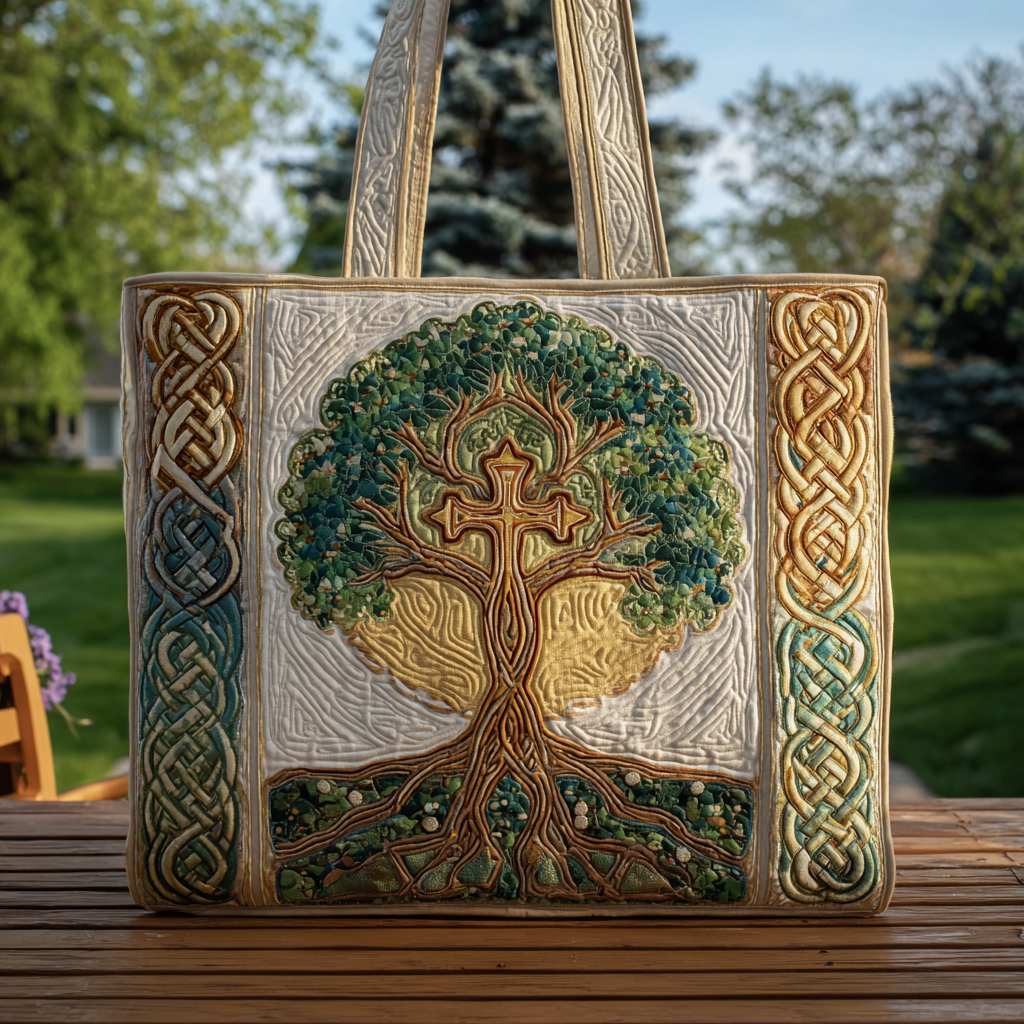 Spirit Stitch Quilted Tote Bag Best Quality Tote Bags Gifts For Religious Woman