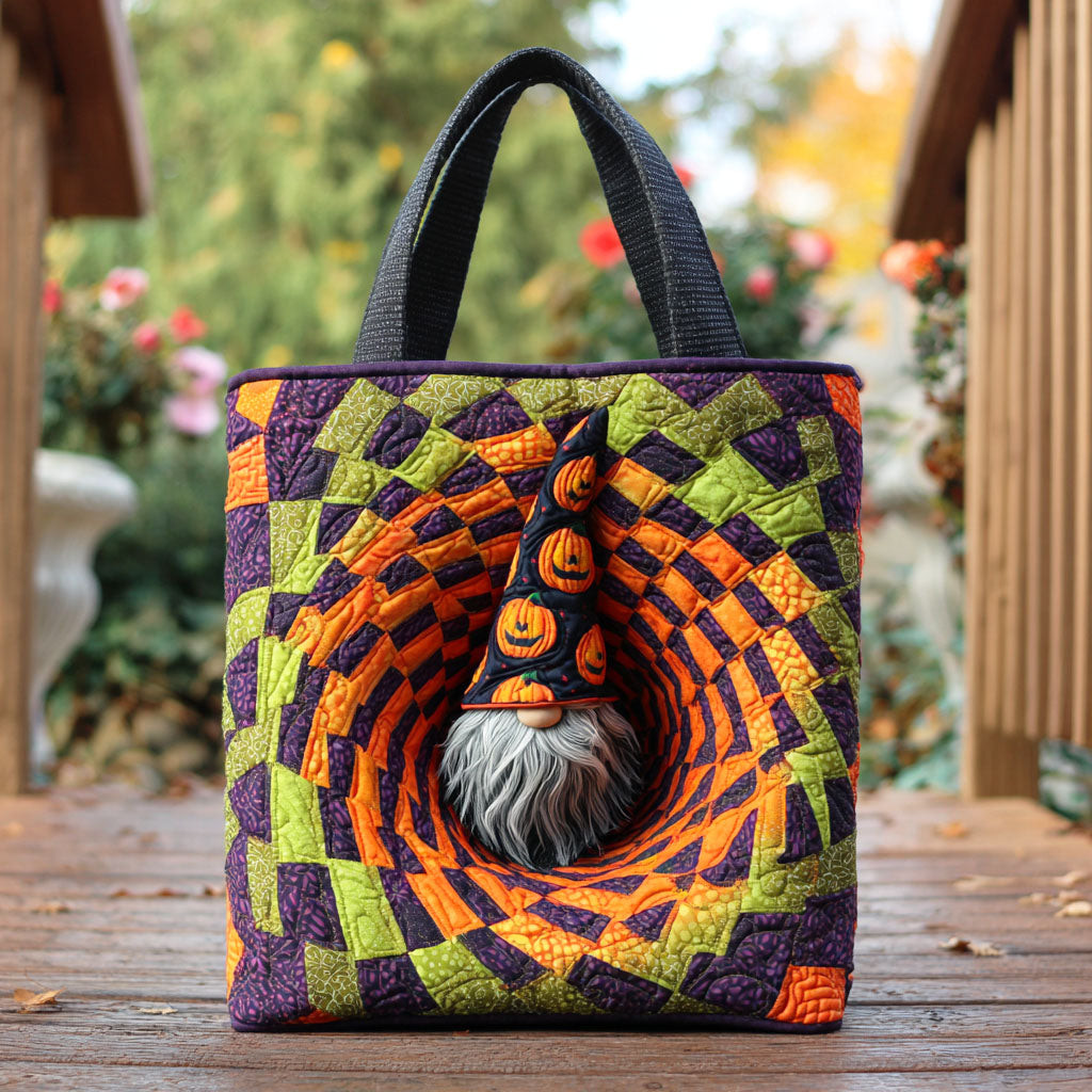 Spooky Gnome Quilted Tote Bag Most Popular Tote Bags Halloween Birthday Gifts