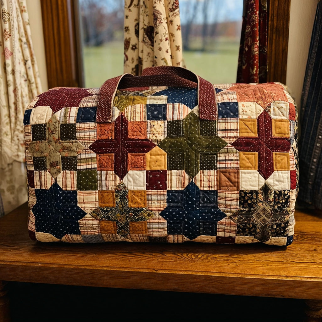 Star Spirit Quilted Duffle Bag Best Women's Travel Duffel Gift For Her