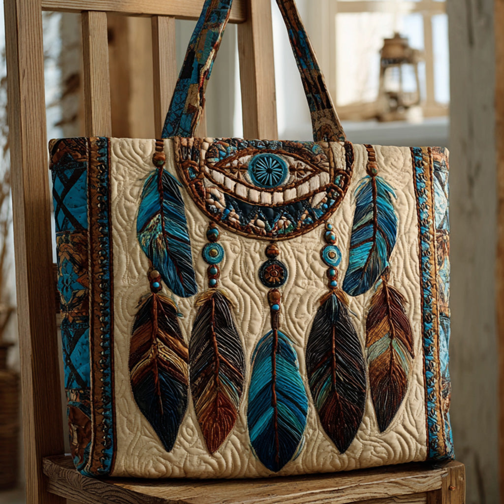 Starcatcher Quilted Tote Bag Patchwork Tote Bag Native American Gifts For Her