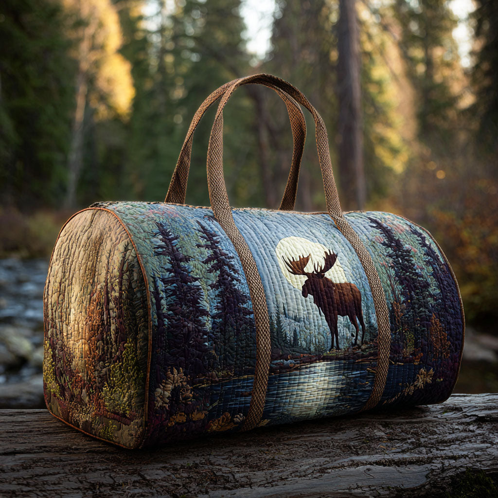 Starlit Moose Quilted Duffle Bag Best Duffle Bags Mother's Day Gifts For Daughter