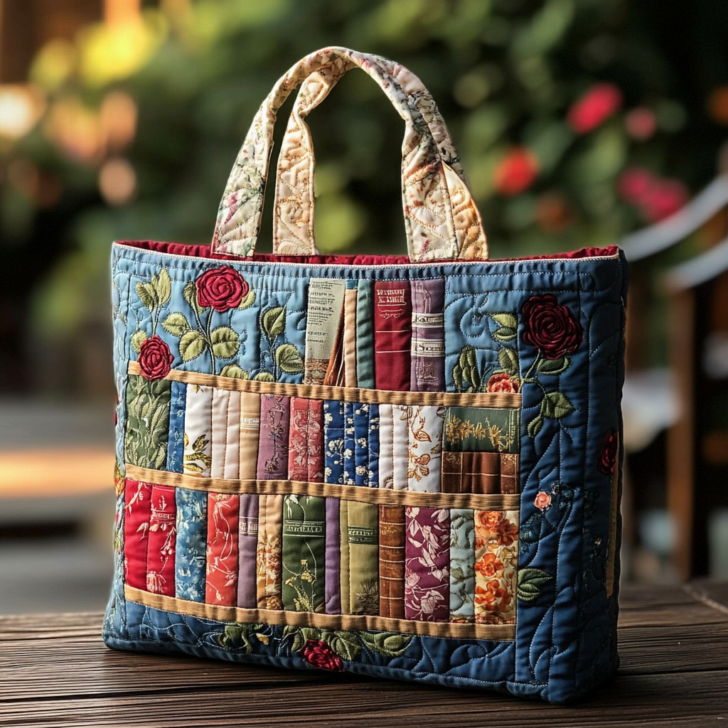 Story Path Quilted Tote Bag Best Everyday Tote Tote Bag Shoulder