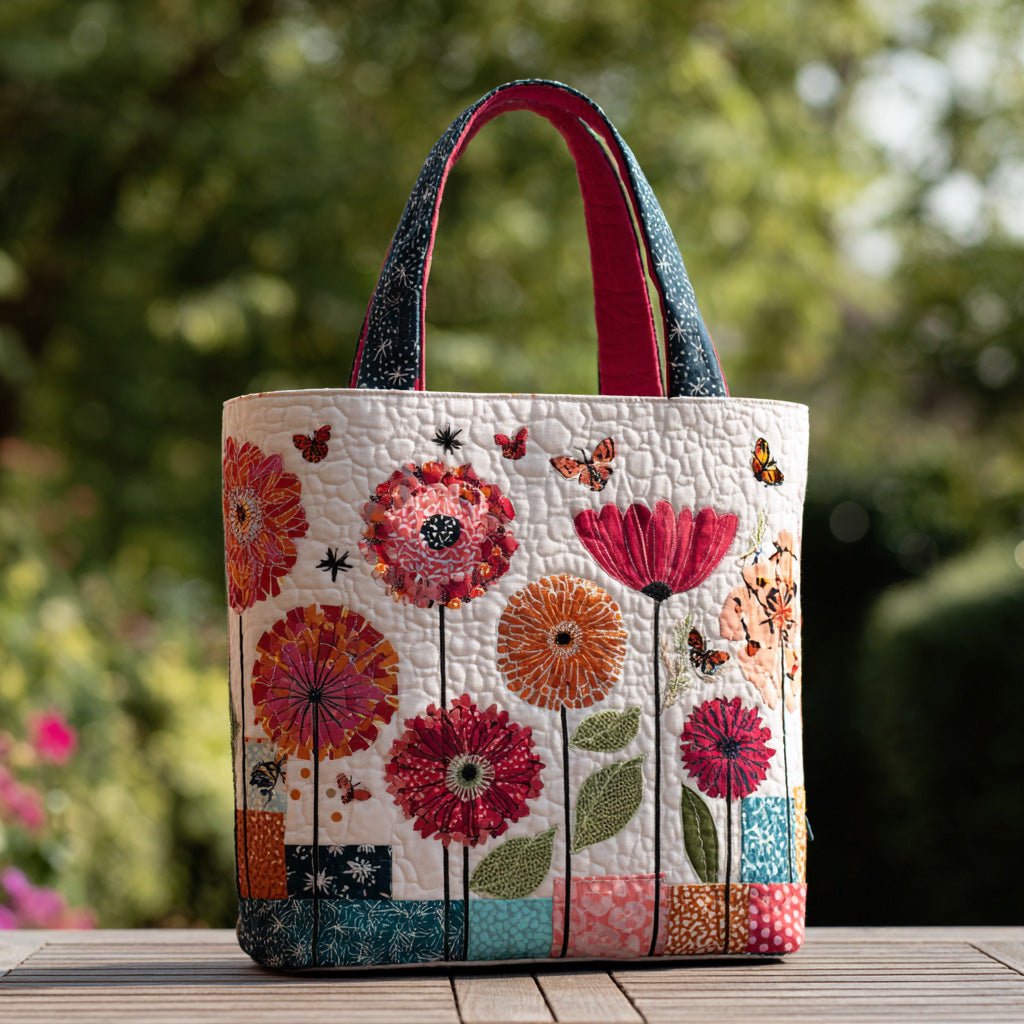 Sunlit Petals Quilted Tote Bag The Perfect Tote Bag Perfect Mothers Day Gift