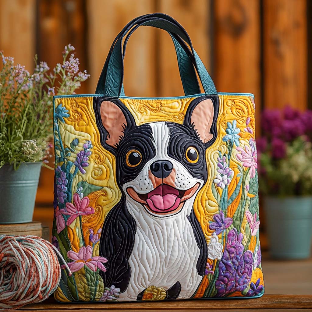 Sunny Buddy Quilted Tote Bag Popular Totes Top Gifts For Dog Lovers