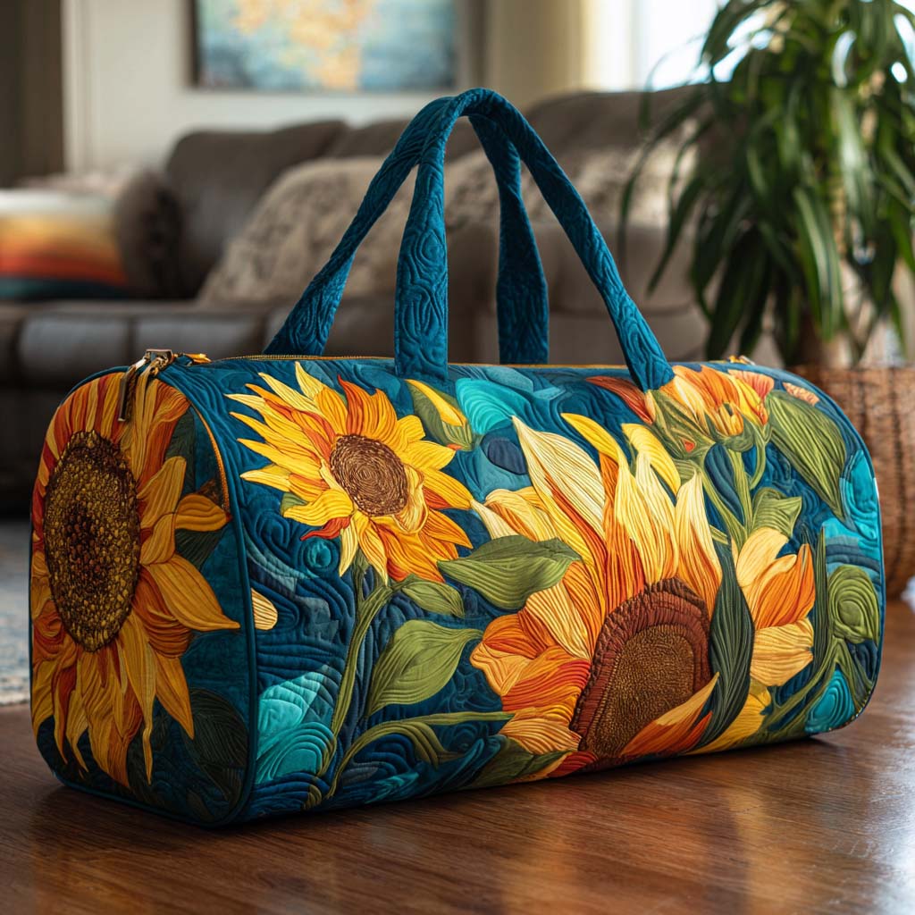 Sunny Path Quilted Duffle Bag Duffel Gym Bag Great Mother's Day Gifts For Mom