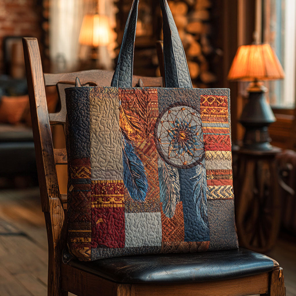 The Dream Weaver Quilted Tote Bag Shoulder Bag Native American Gifts For Him