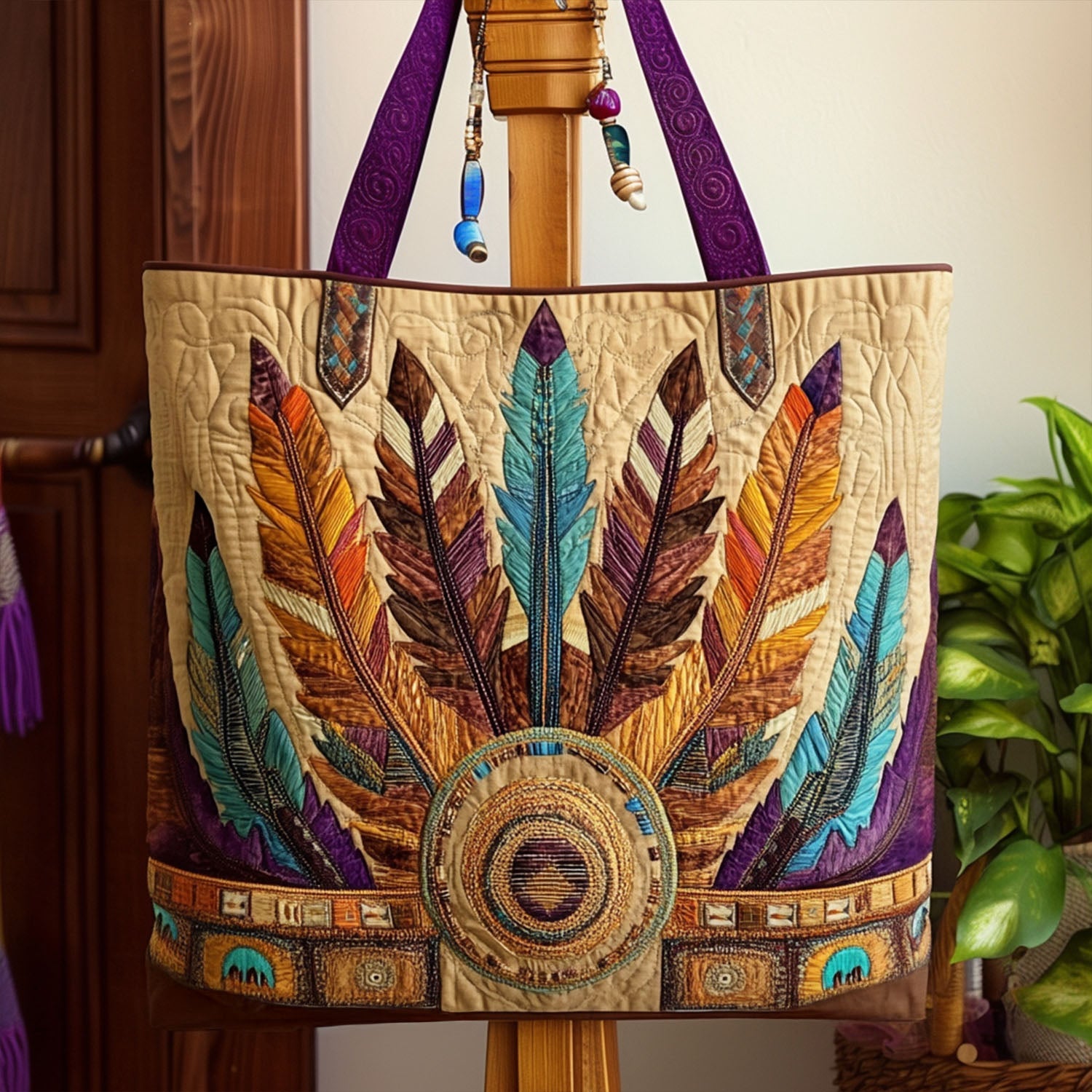 Thunder Path Quilted Tote Bag Most Popular Tote Bags Native American Gifts Online