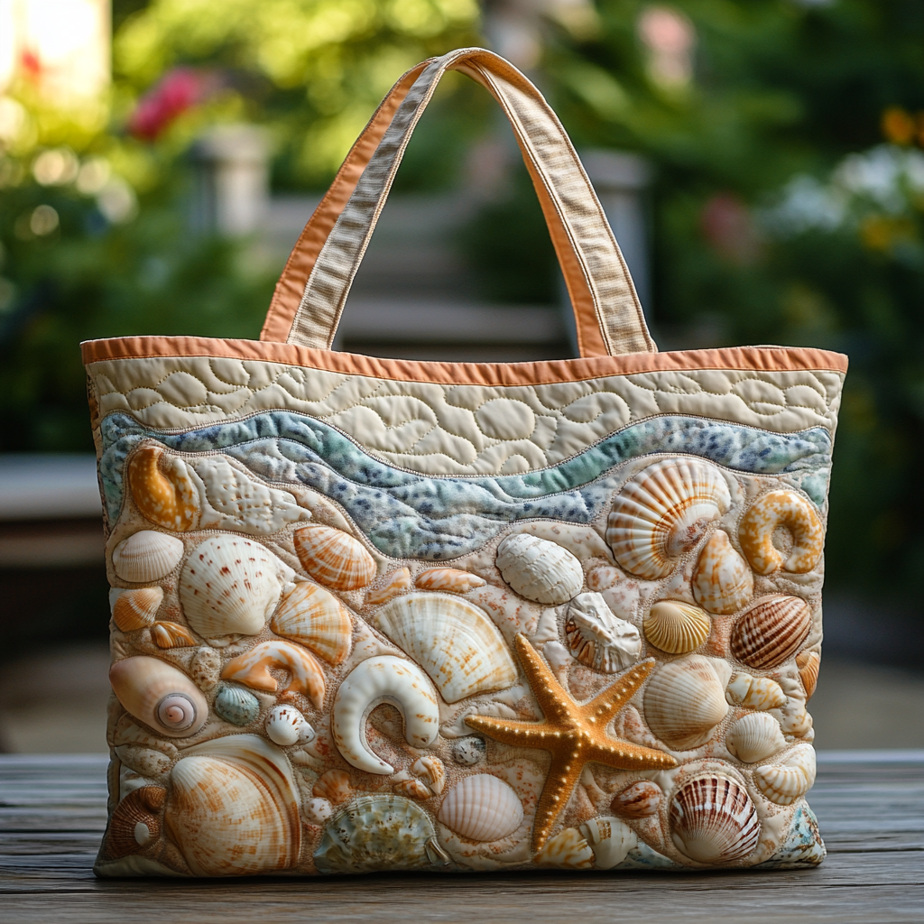 Tidal Glow Quilted Tote Bag Most Popular Tote Bags Beach Related Gifts