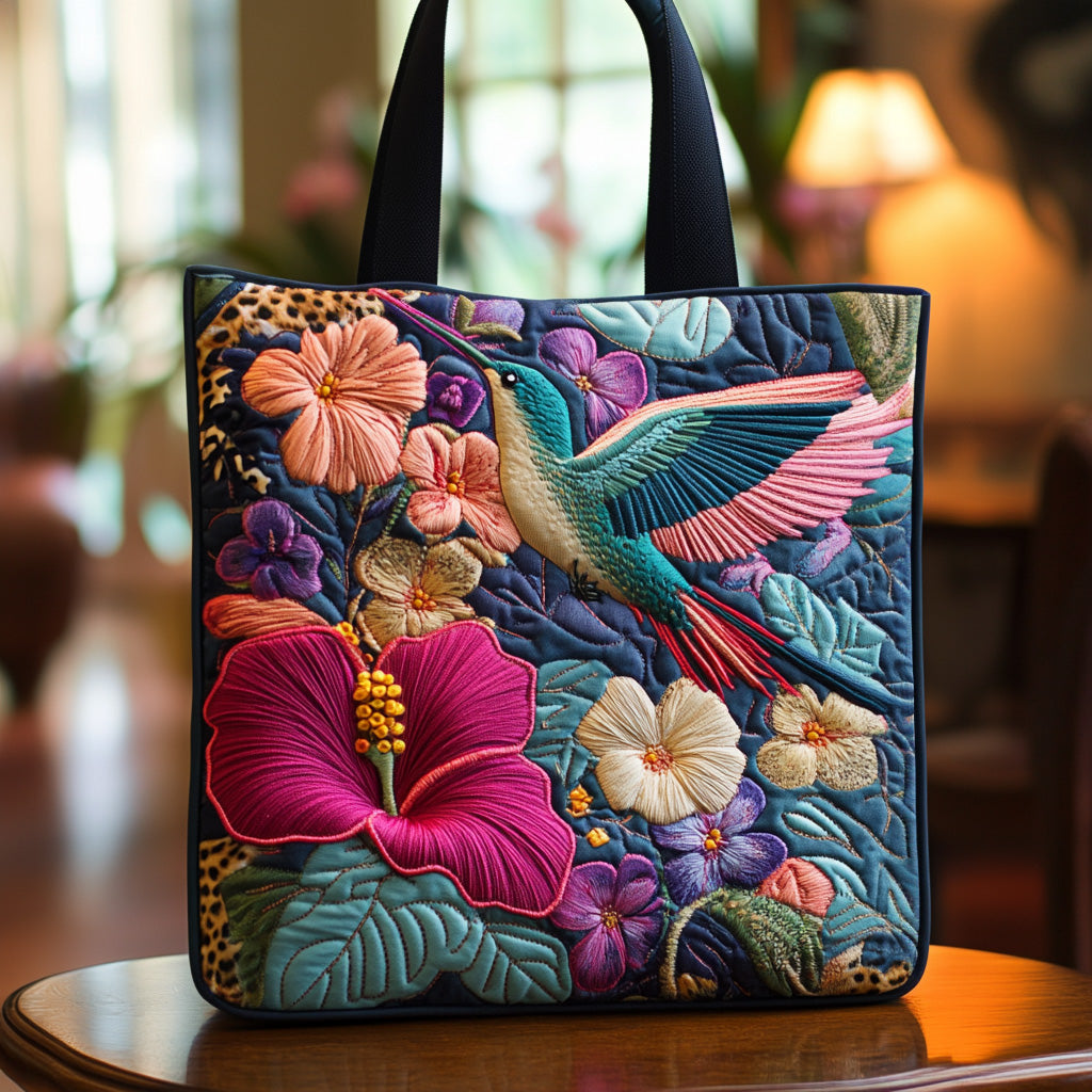 Timeless Hummingbird Quilted Tote Bag Best Quality Tote Bags Awesome Gifts For Hummingbird Lovers