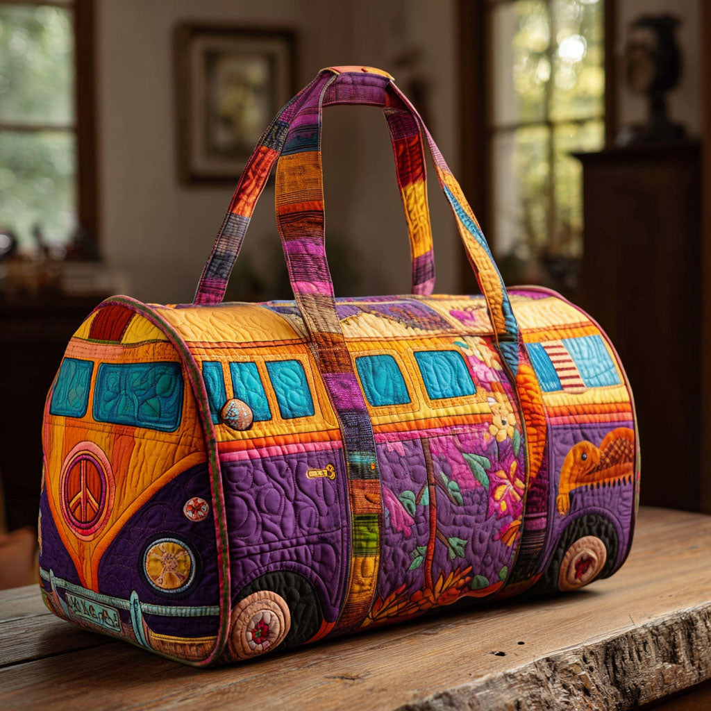 Timeless Traveler Quilted Duffle Bag Best Women's Duffel Bag Gifts For Hippie Guys