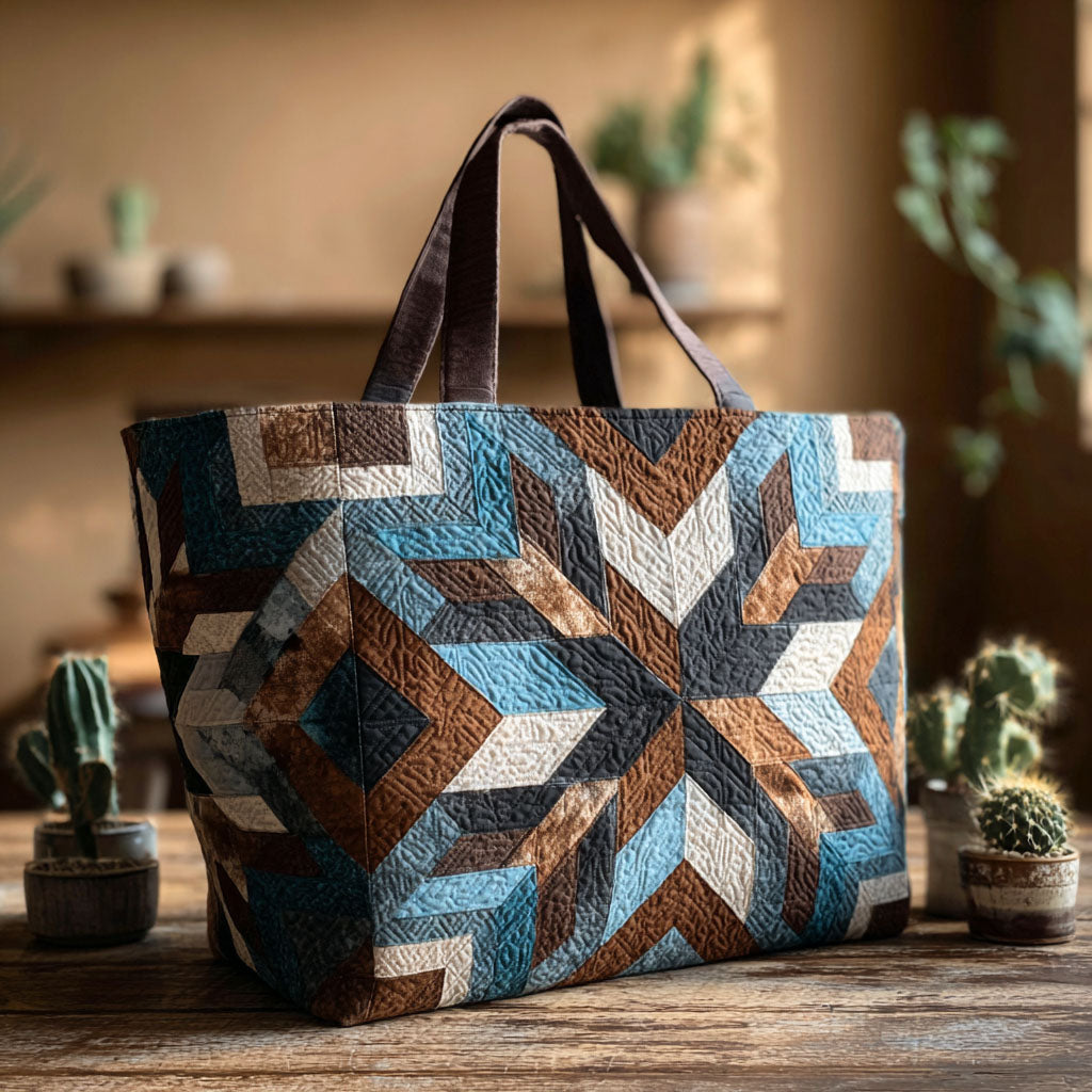 Trail Dust Charm Quilted Tote Bag Perfect Tote Bag Cowboy Gifts For Dad