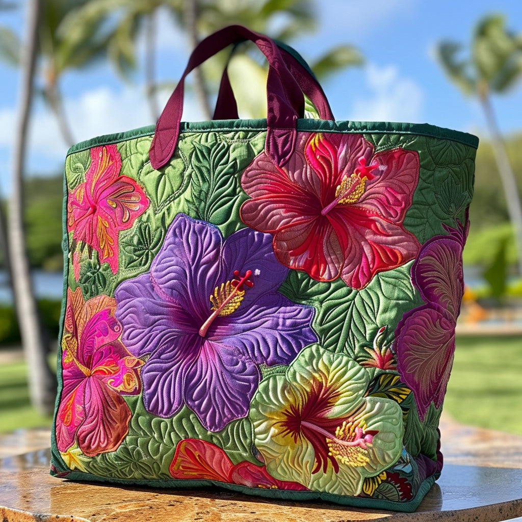 Tropic Blush Quilted Tote Bag Top Design Tote Bag Mother's Day Gift Ideas