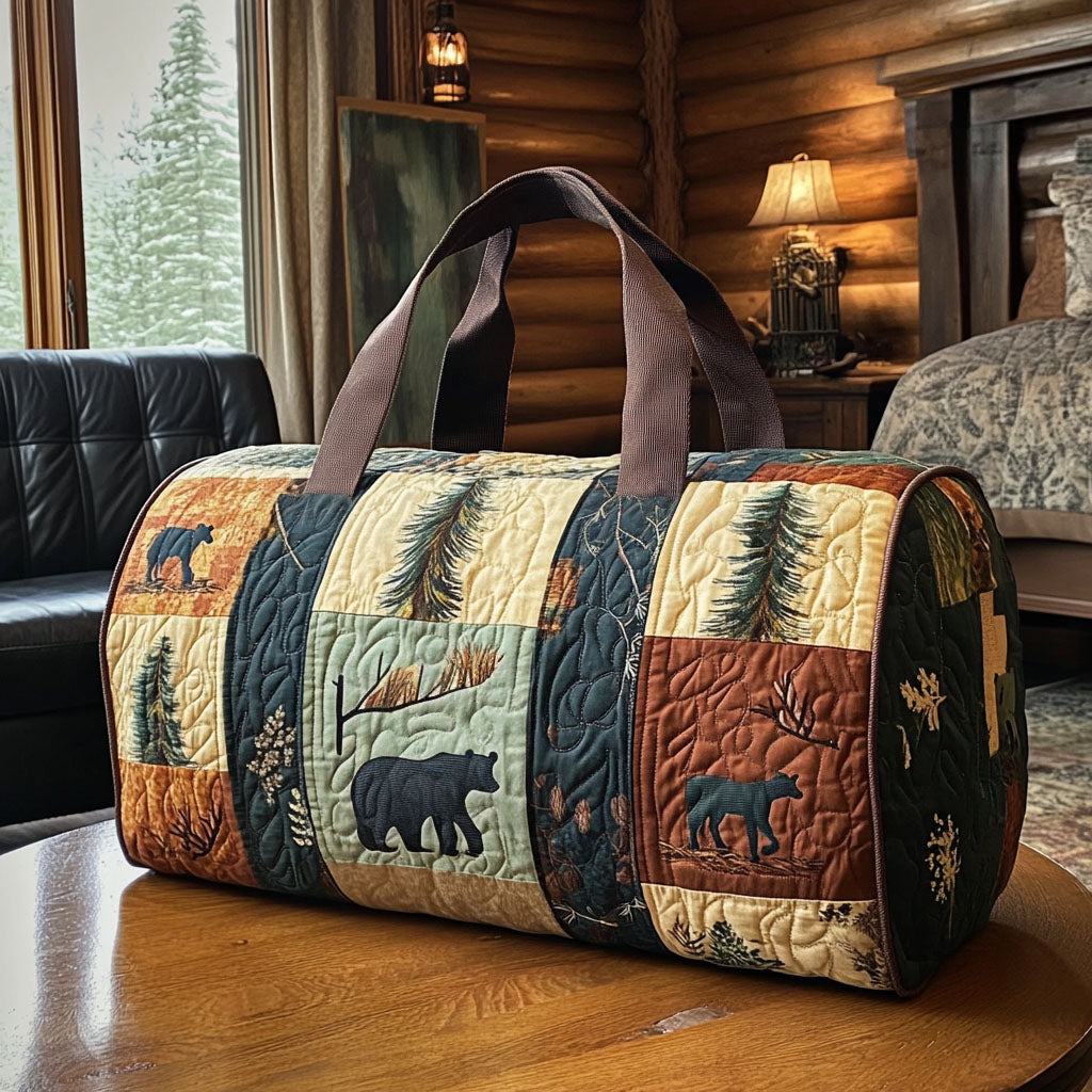 Twilight Woods Quilted Duffle Bag Best Travel Duffel Bag For Women Special Gifts For Her