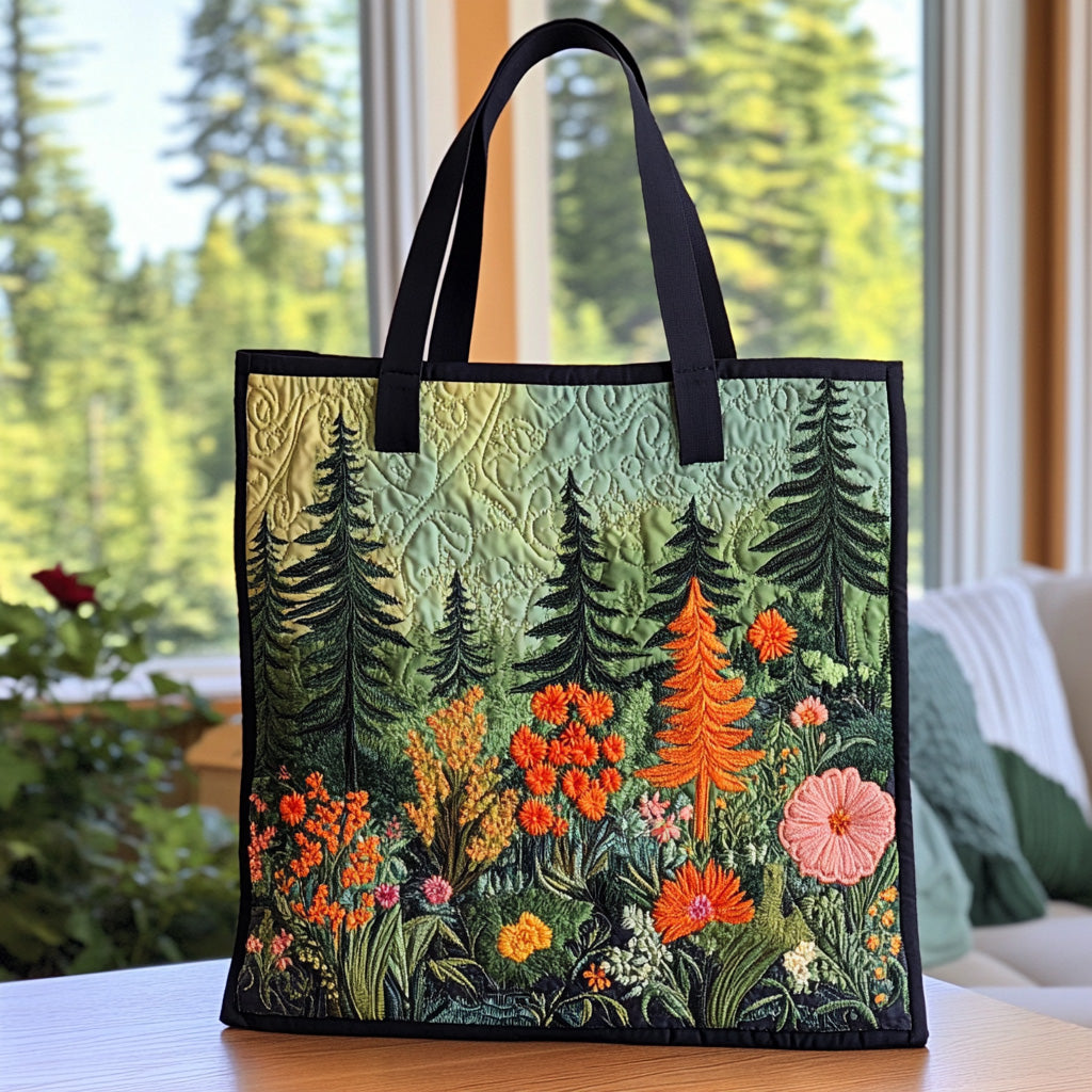 Verdant Peace Quilted Tote Bag Shoulder Bag Gifts For Mother In Laws Birthday