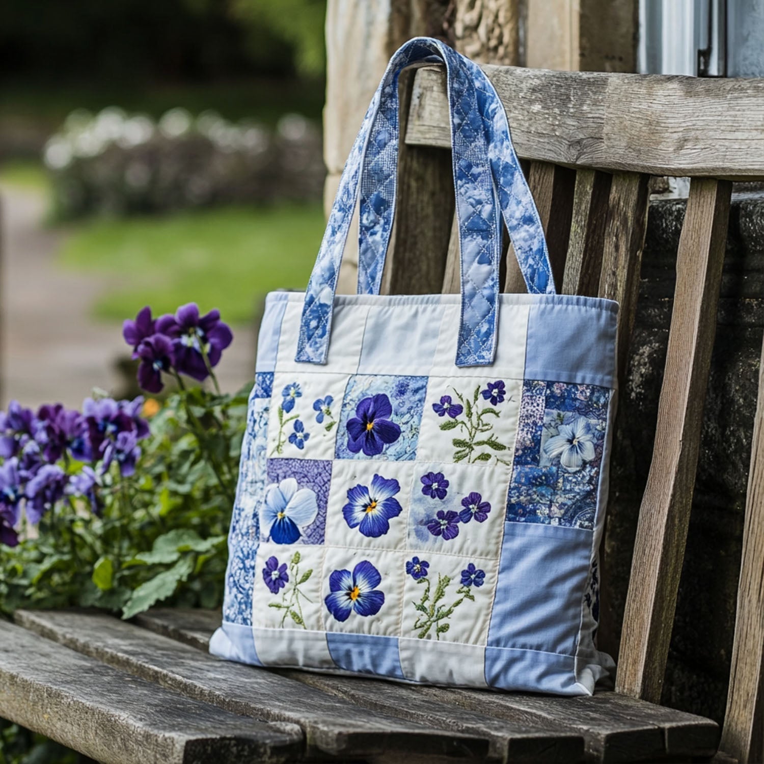 Violet Hues Quilted Tote Bag Great Tote Bags Best Mum Gifts