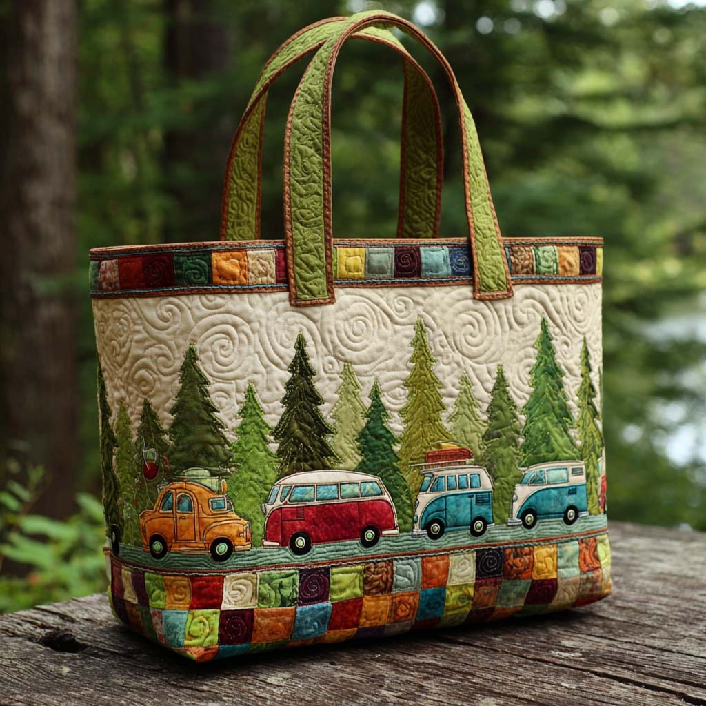 Wander Forest Quilted Tote Bag The Best Tote Bag Best Camping Gifts