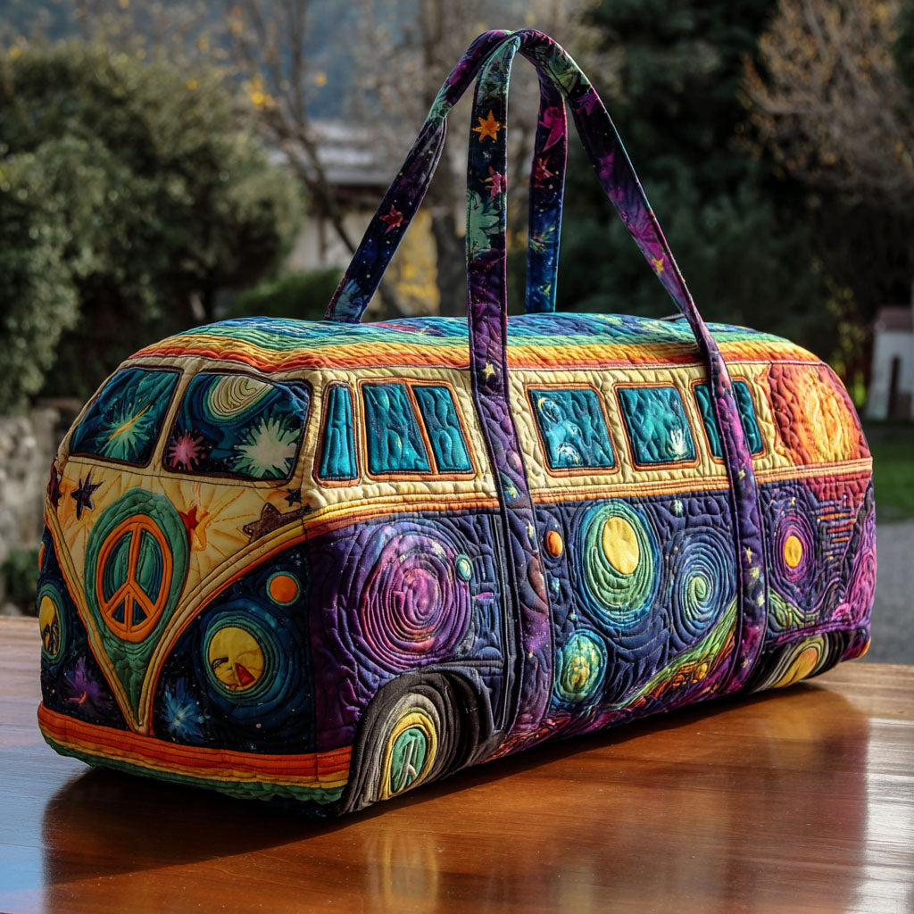 Wander Roads Quilted Duffle Bag Best Garment Travel Bag Gifts For Hippie Friends